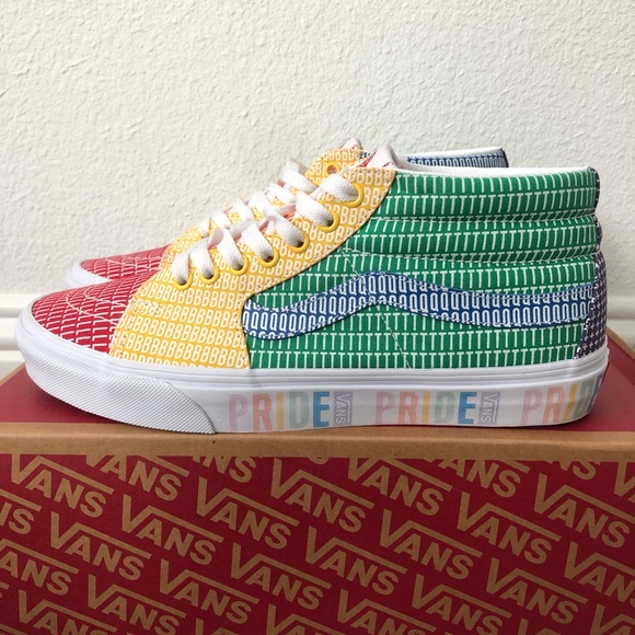 Vans SK8- Mid Pride Skateboarding Shoes Men's Multiple Sizes - Picture 3 of 8